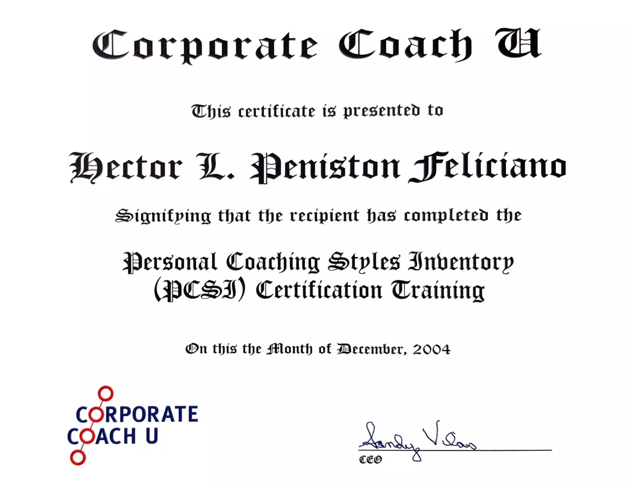 Personal Coaching Styles